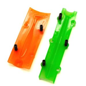 Reusable mold included in the soft plastic lure making kit